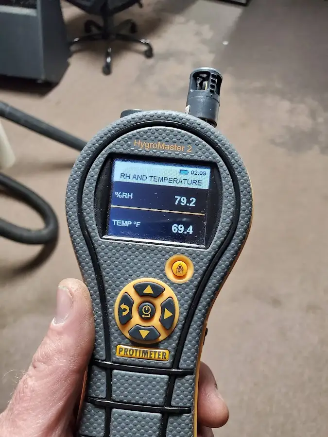 Moisture meter humidity assessment for Mold Remediation & Removal in Vandalia